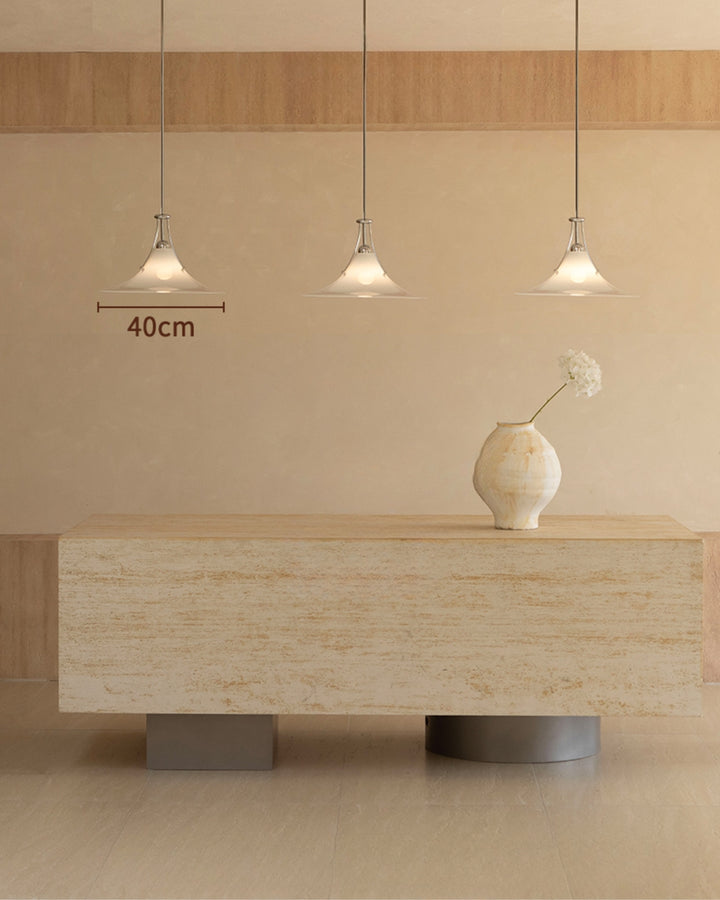 Luna Minimalist Glass Pendant Light