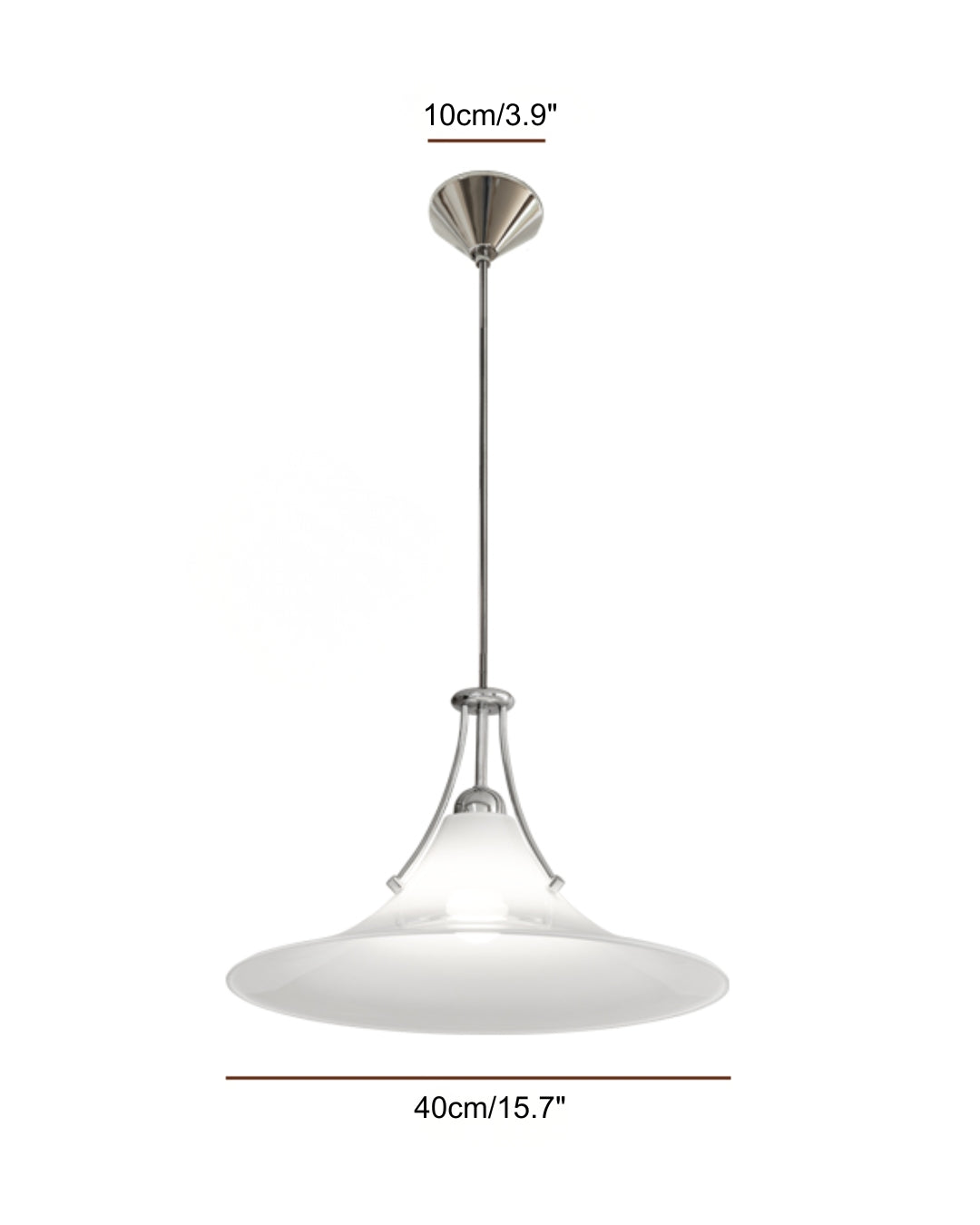 Luna Minimalist Glass Pendant Light