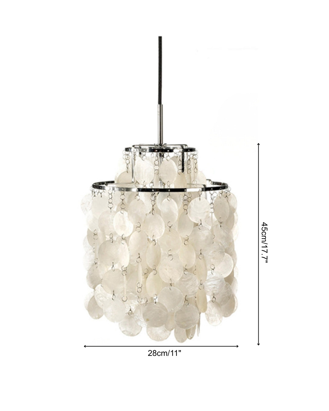 Serena Vintage Shell Pendant Light