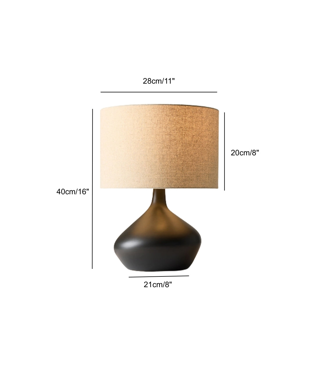 Zenith Vintage Resin Table Lamp