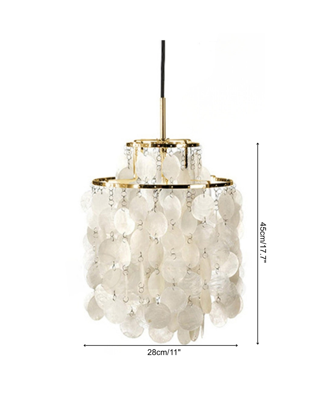 Serena Vintage Shell Pendant Light