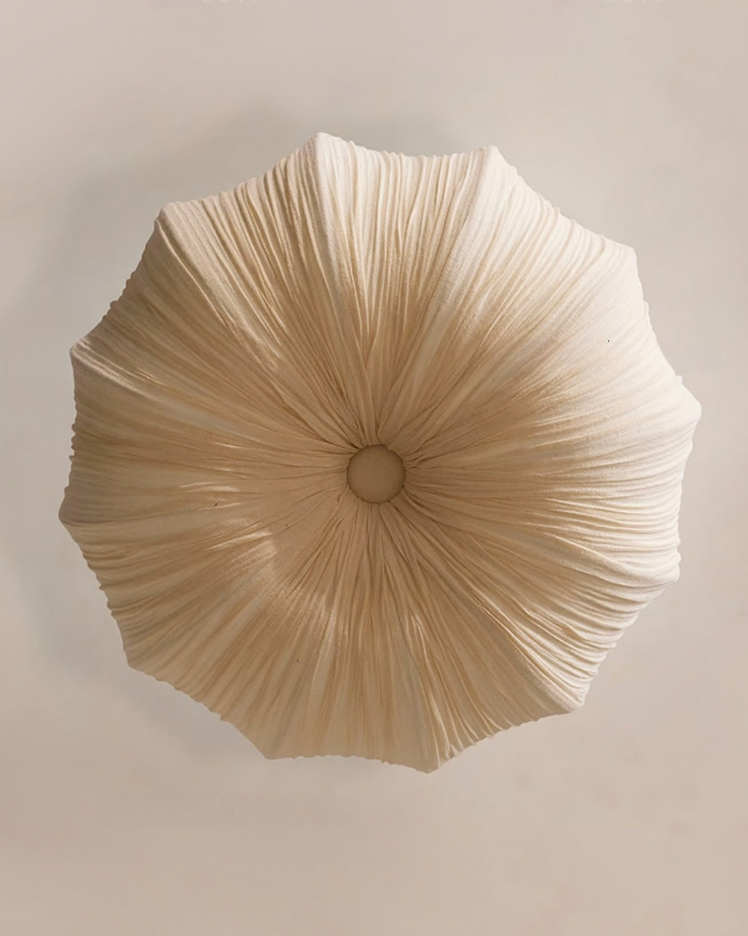 LinenBloom Pleated Pendant Light