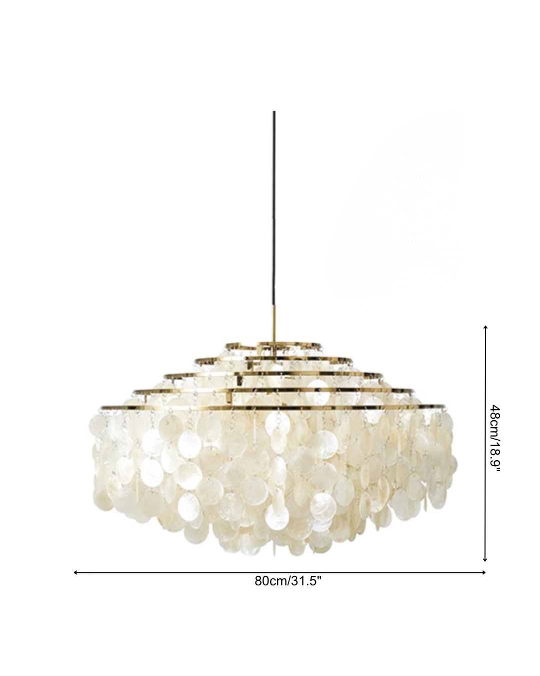 Serena Vintage Shell Pendant Light