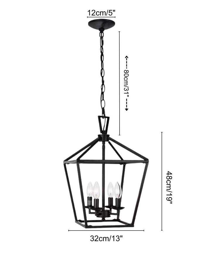 Landon Vintage Birdcage Pendant Light