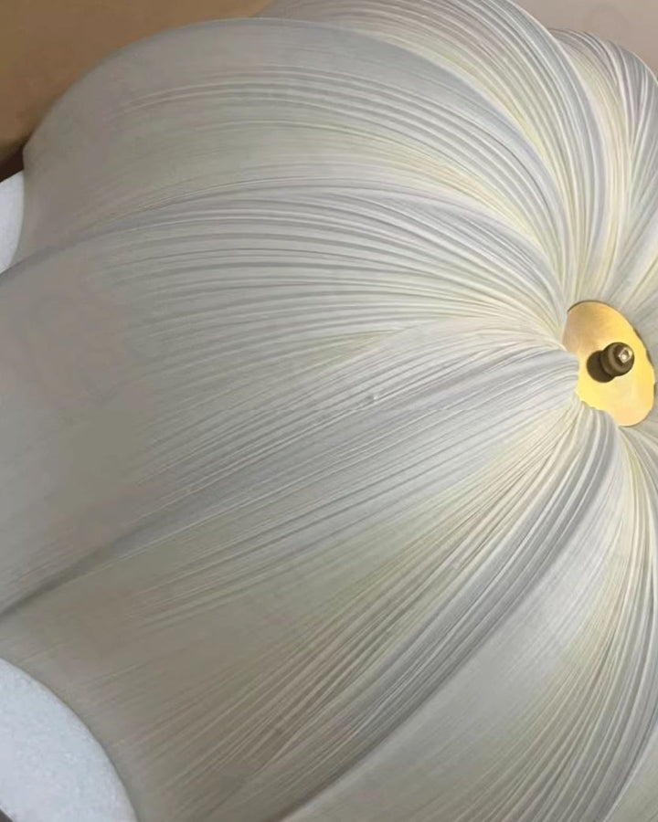 LinenBloom Pleated Pendant Light