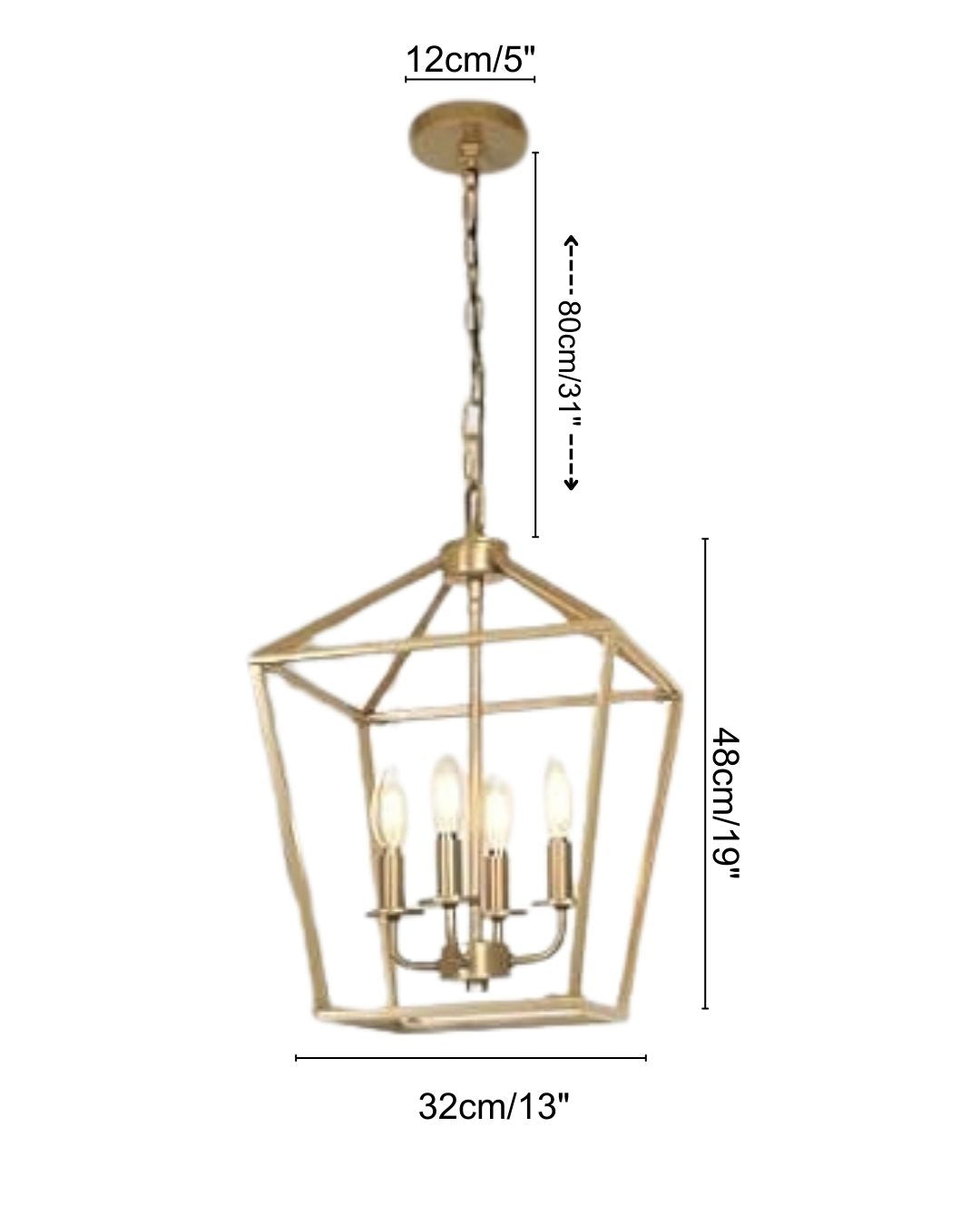Landon Vintage Birdcage Pendant Light