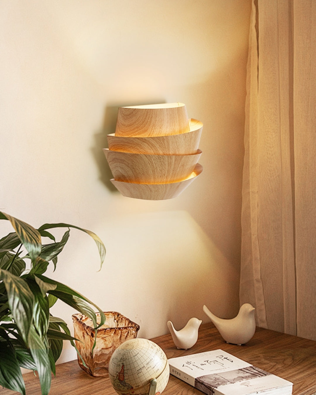 Emily Rustic Pinecone Wall Light