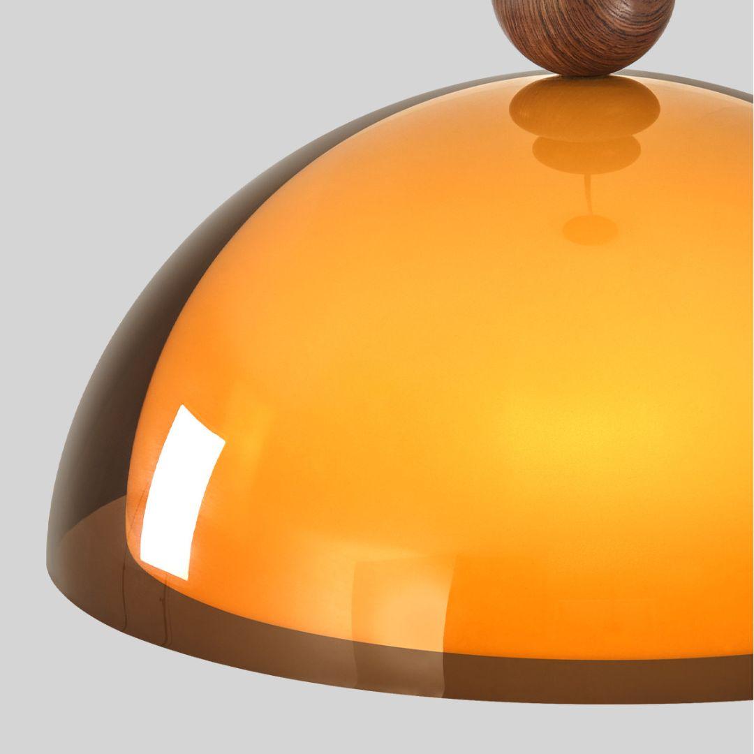 Elowen Amber Glass Pendant Light