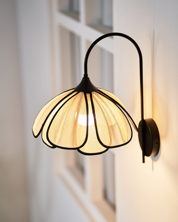 Maya Natural‑Fiber Wall Light