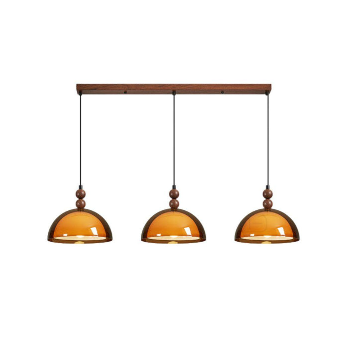 Elowen Amber Glass Pendant Light