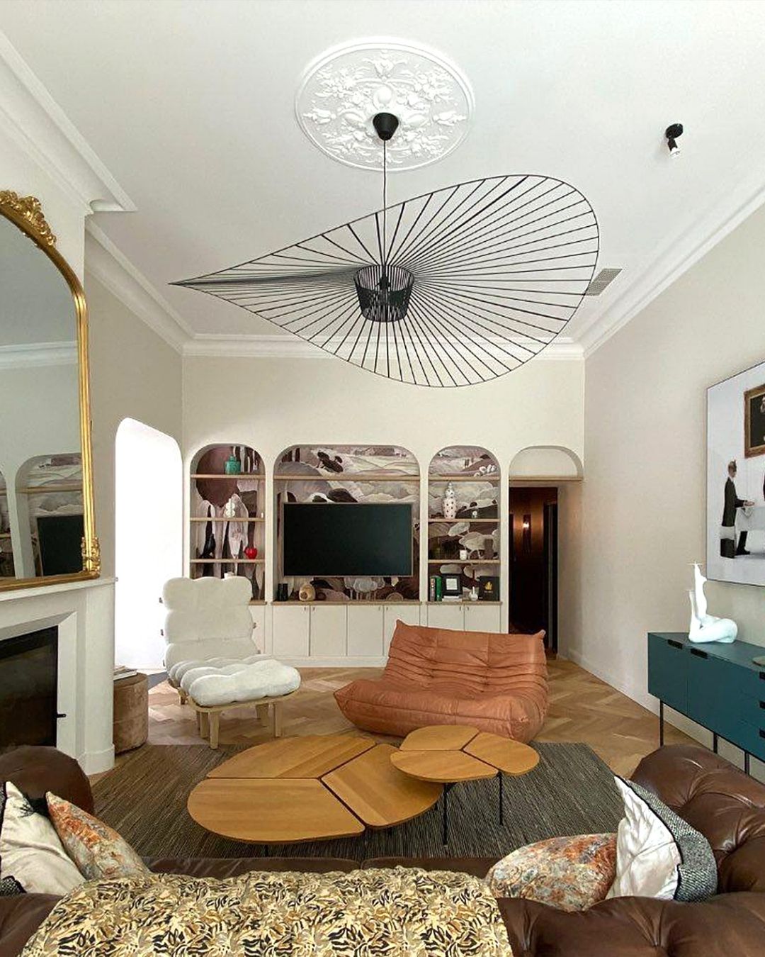 Luna Handwoven Rattan Hat Pendant Light