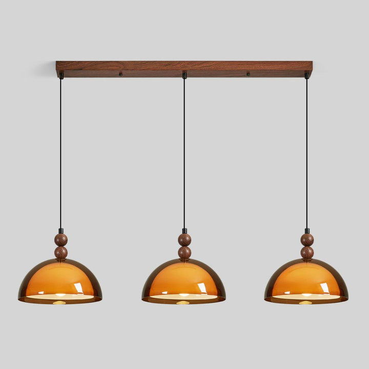 Elowen Amber Glass Pendant Light
