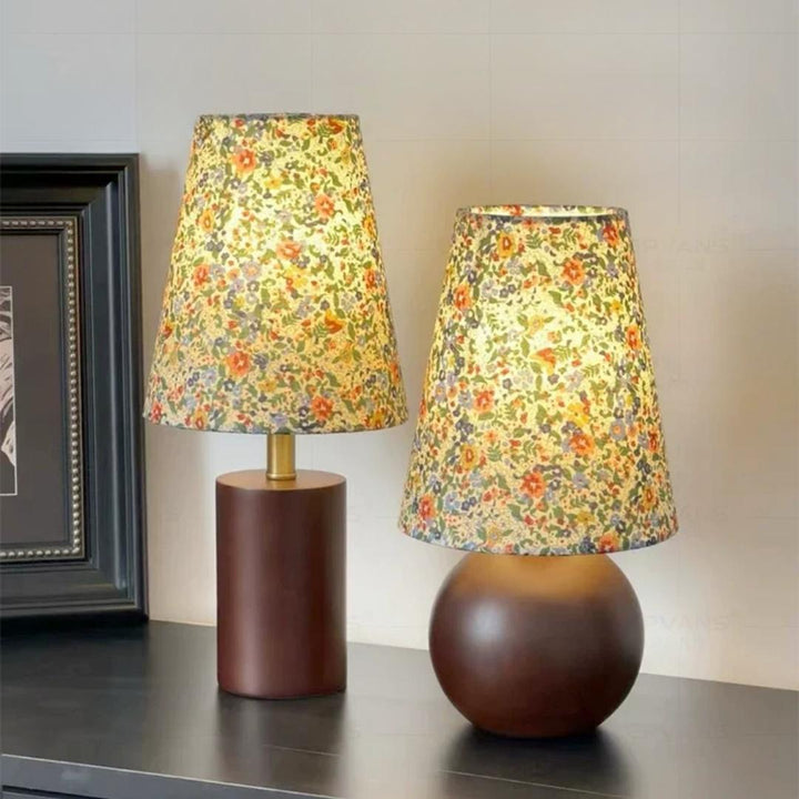 Yalen French Vintage Floral Table Lamp