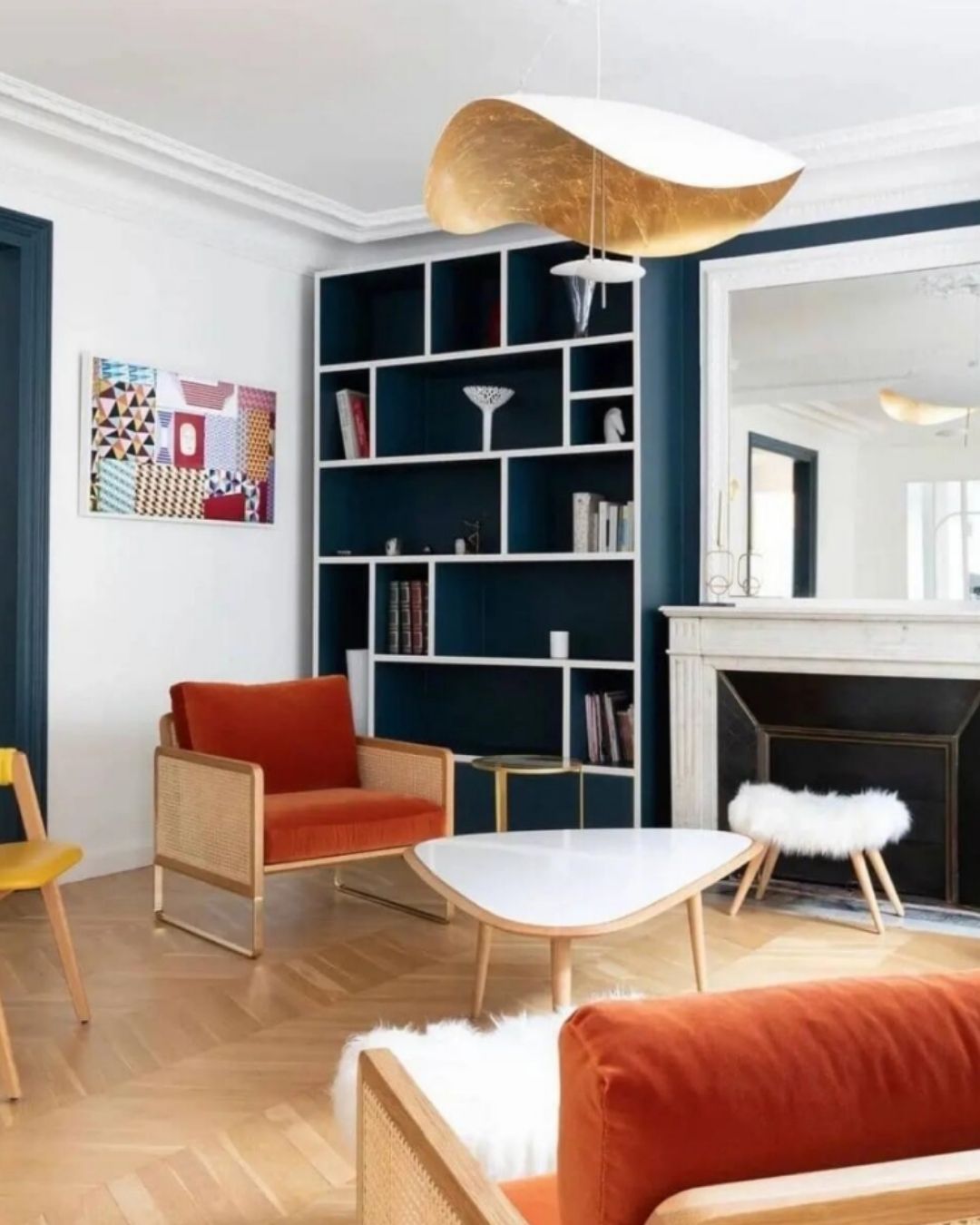 Lumis Gold Leaf Pendant Light