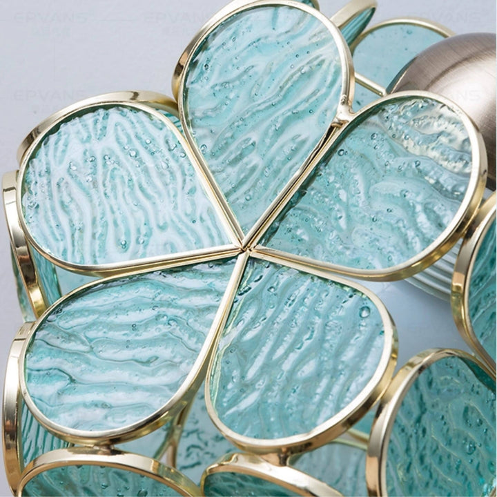 Sage Tiffany Petal Table Lamp