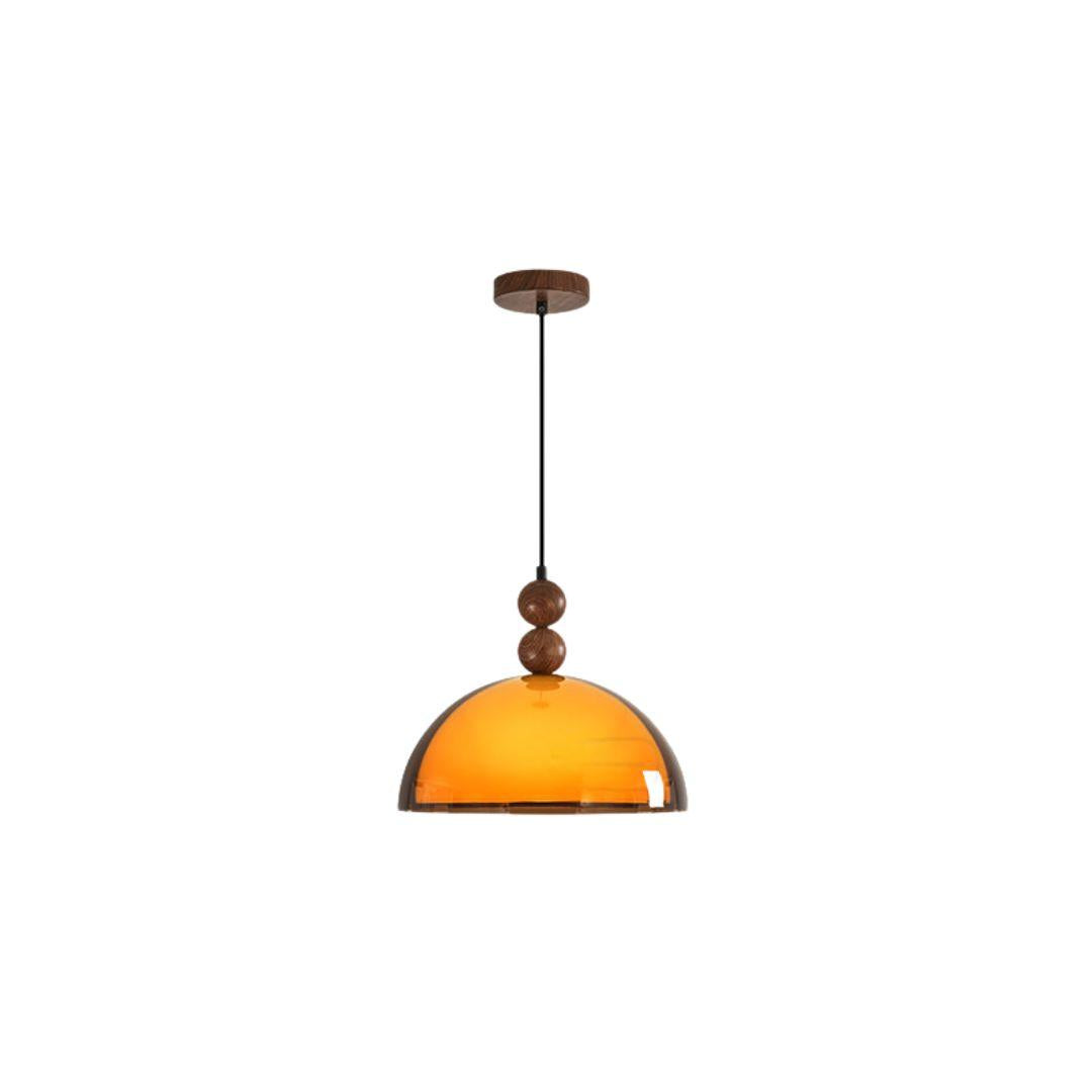 Elowen Amber Glass Pendant Light
