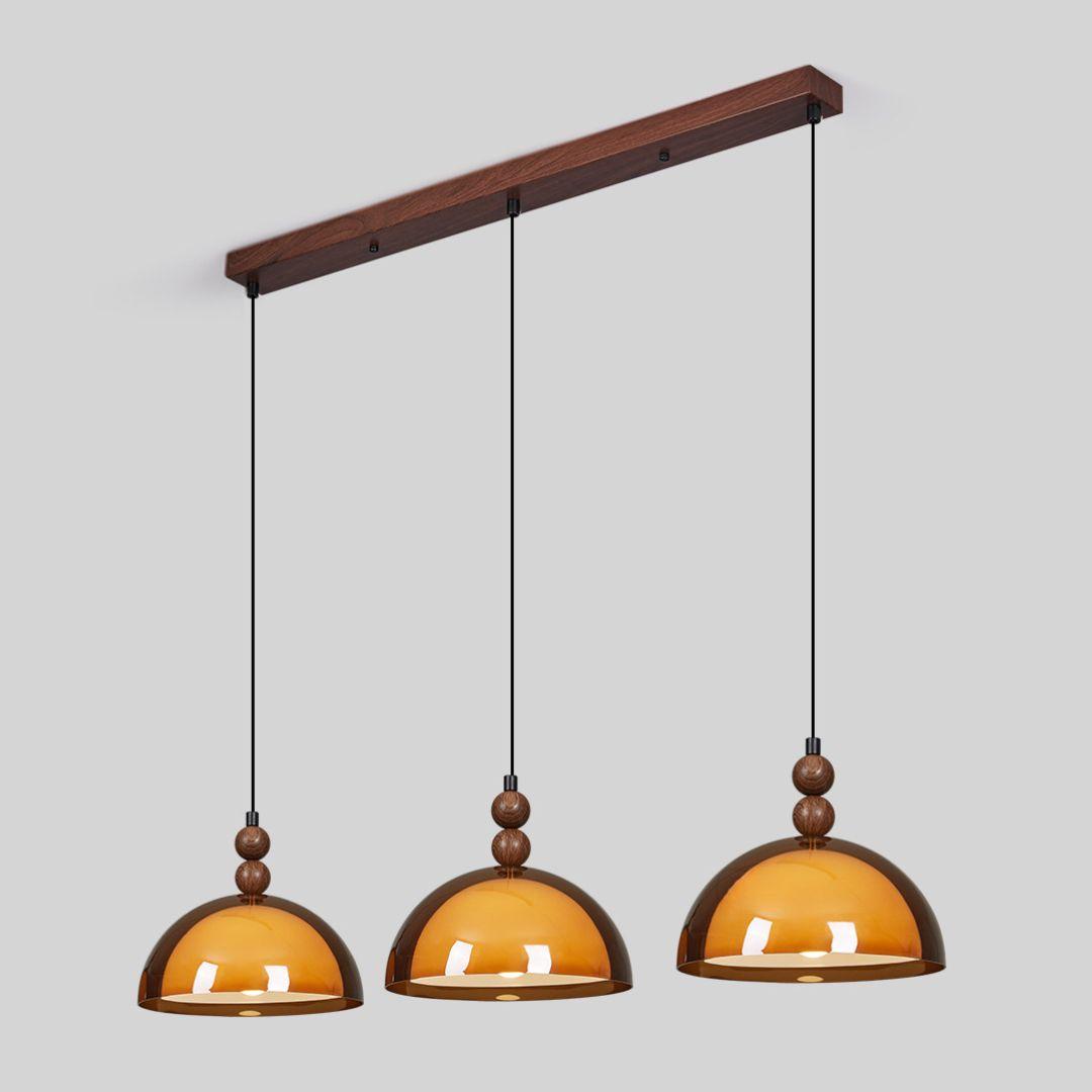 Elowen Amber Glass Pendant Light