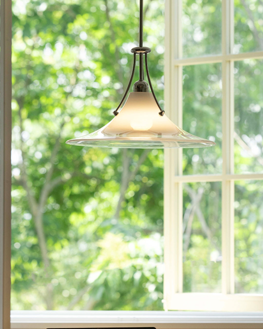 Luna Minimalist Glass Pendant Light