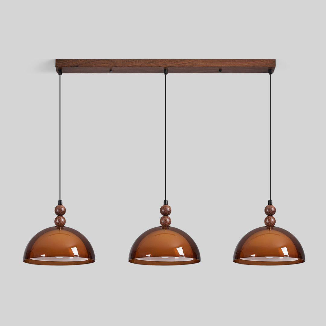 Elowen Amber Glass Pendant Light
