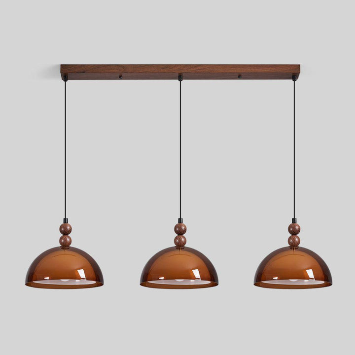 Elowen Amber Glass Pendant Light