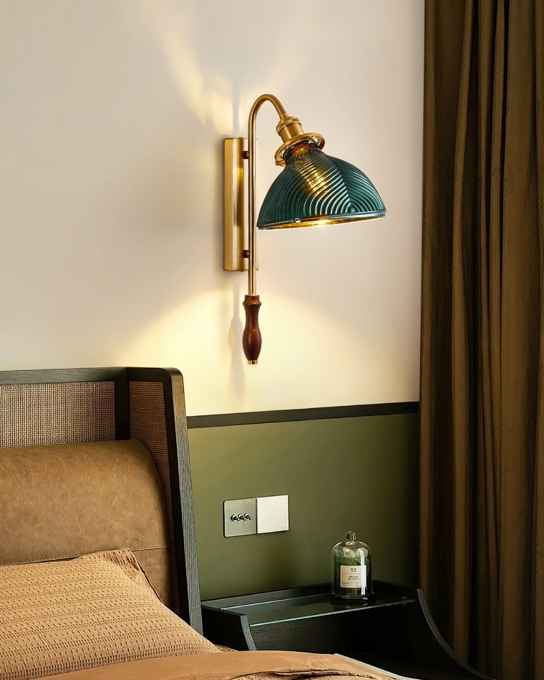 Aldous Luxury Glass Wall Light