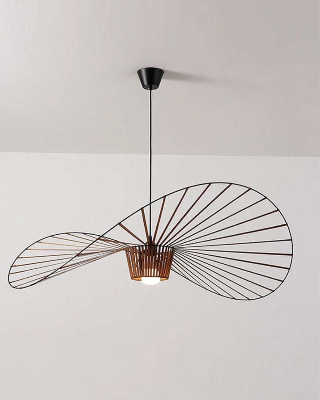Luna Handwoven Rattan Hat Pendant Light
