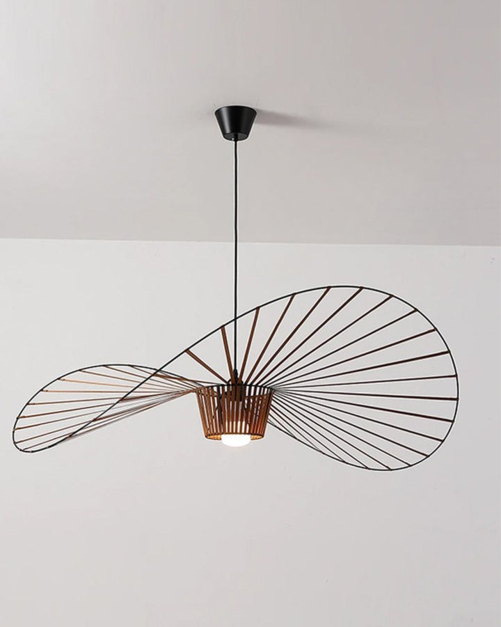 Luna Handwoven Rattan Hat Pendant Light