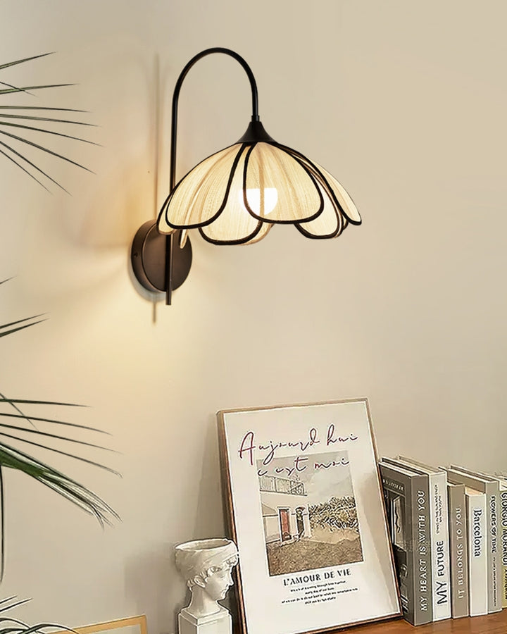 Maya Natural‑Fiber Wall Light