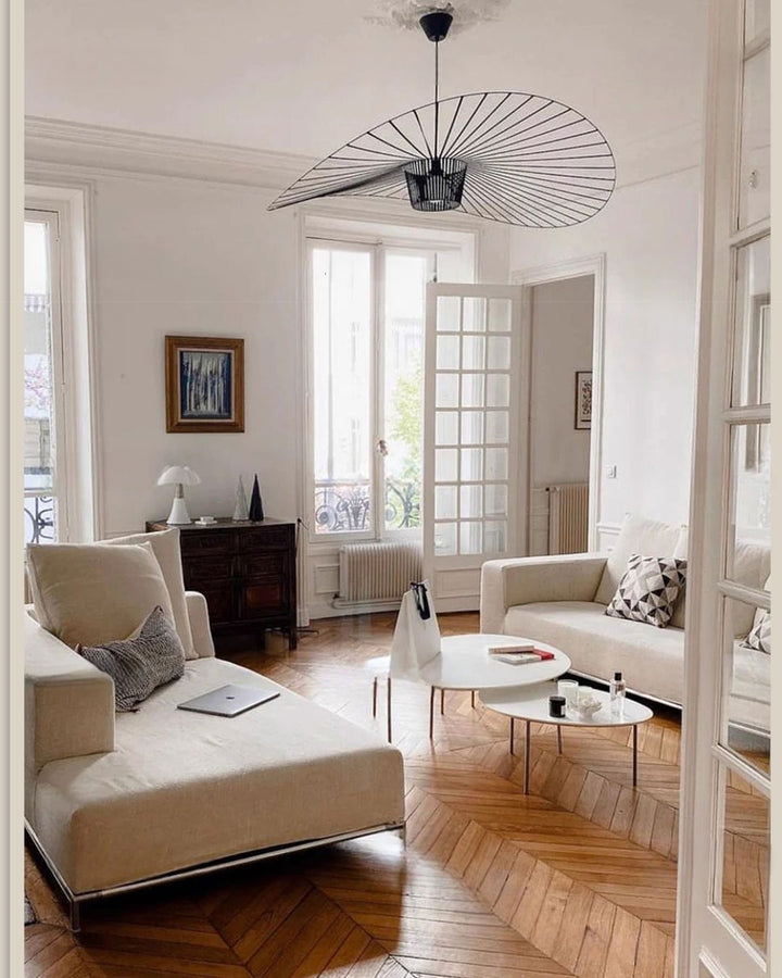 Luna Handwoven Rattan Hat Pendant Light