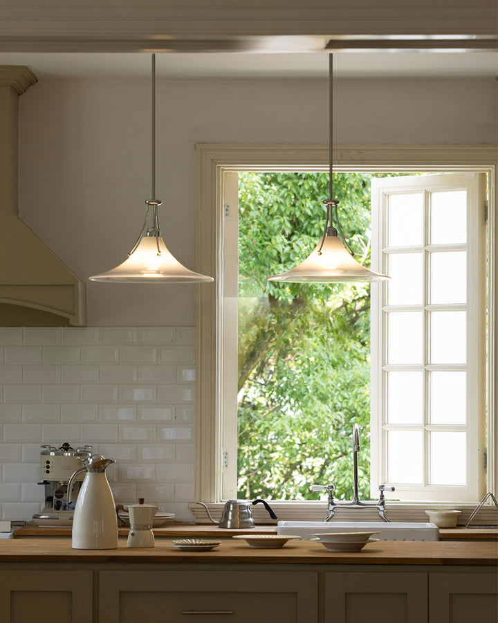 Luna Minimalist Glass Pendant Light