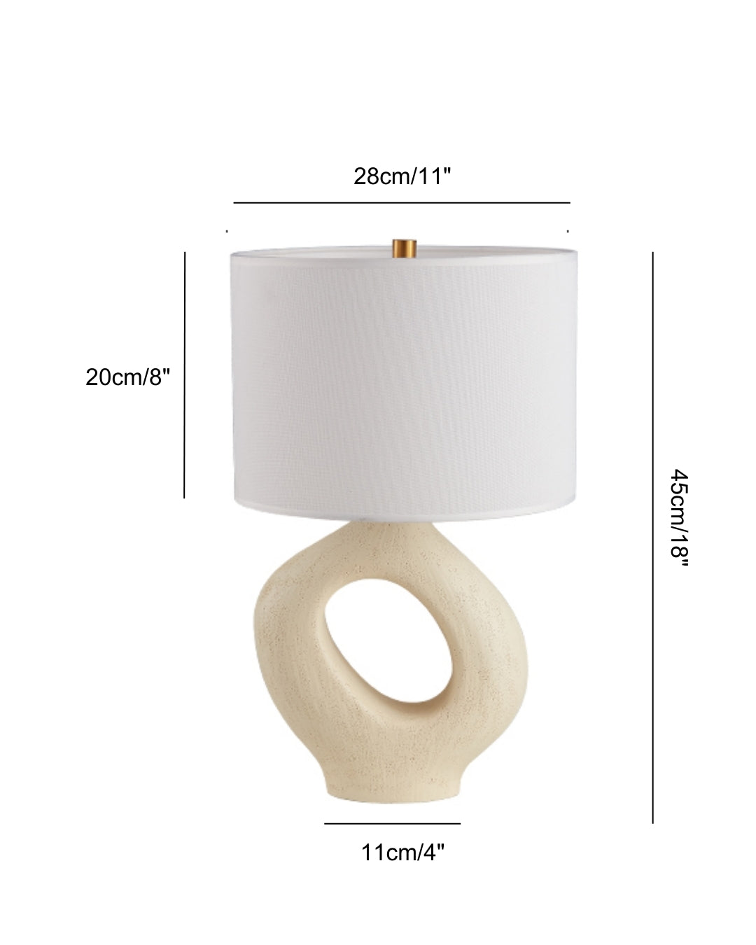 Amelia Resin Table Lamp