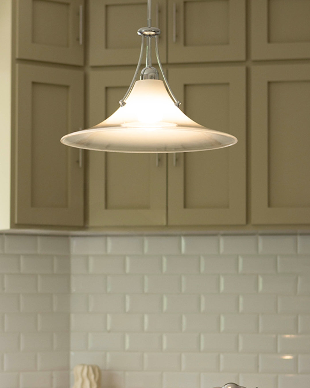 Luna Minimalist Glass Pendant Light