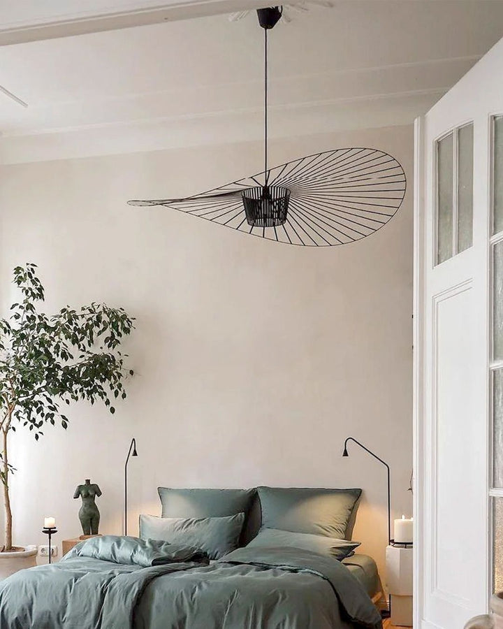 Luna Handwoven Rattan Hat Pendant Light