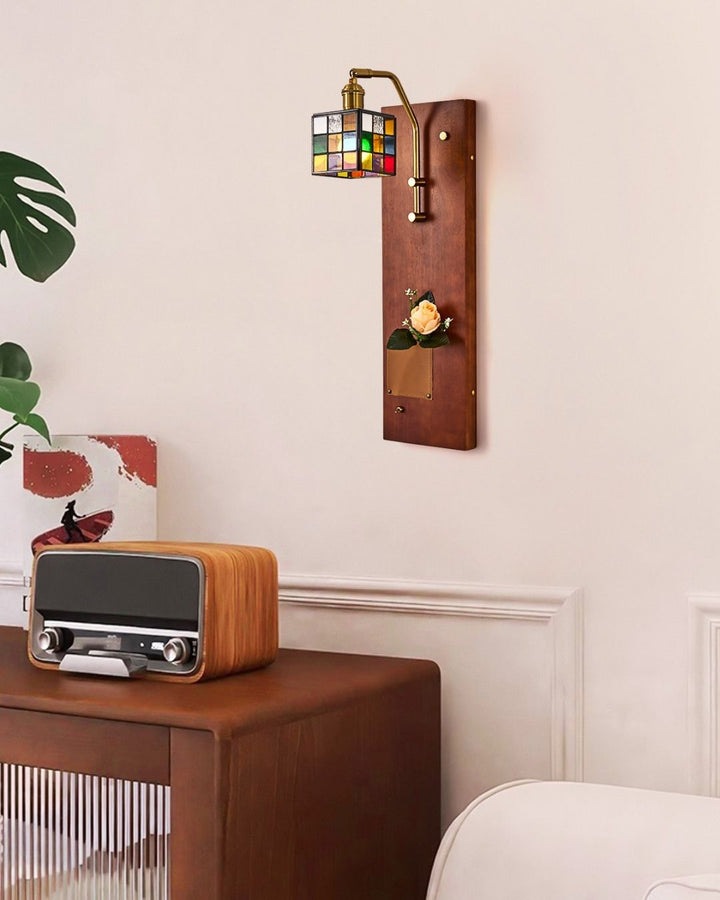 Piper Glass Magic Cube Wall Light