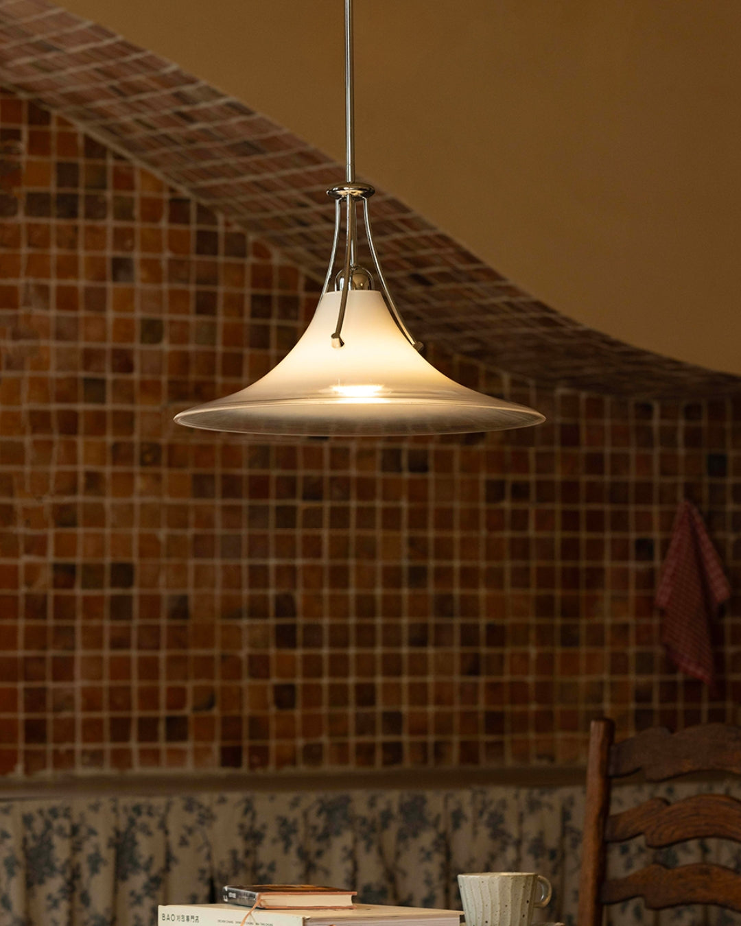 Luna Minimalist Glass Pendant Light