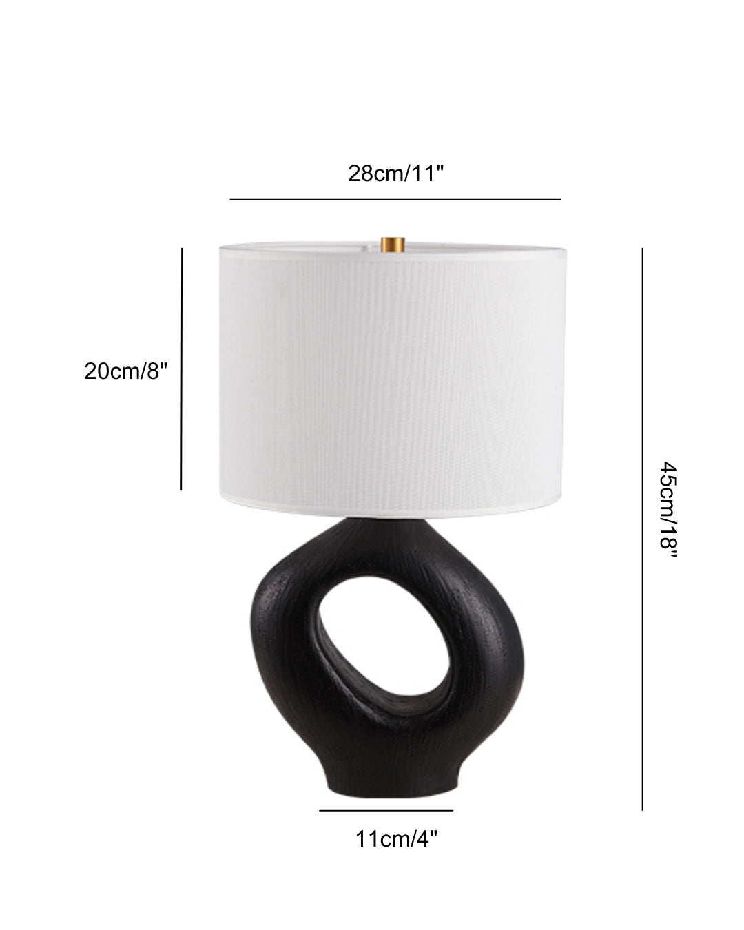 Amelia Resin Table Lamp