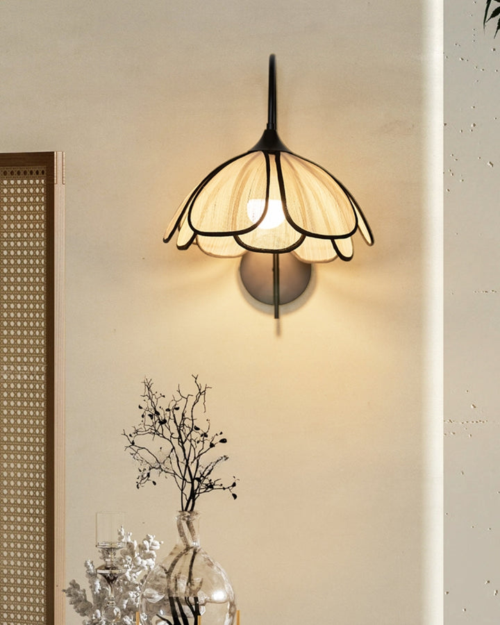 Maya Natural‑Fiber Wall Light