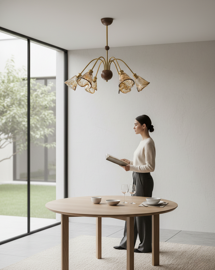 Ava Artistic Glass Pendant Light