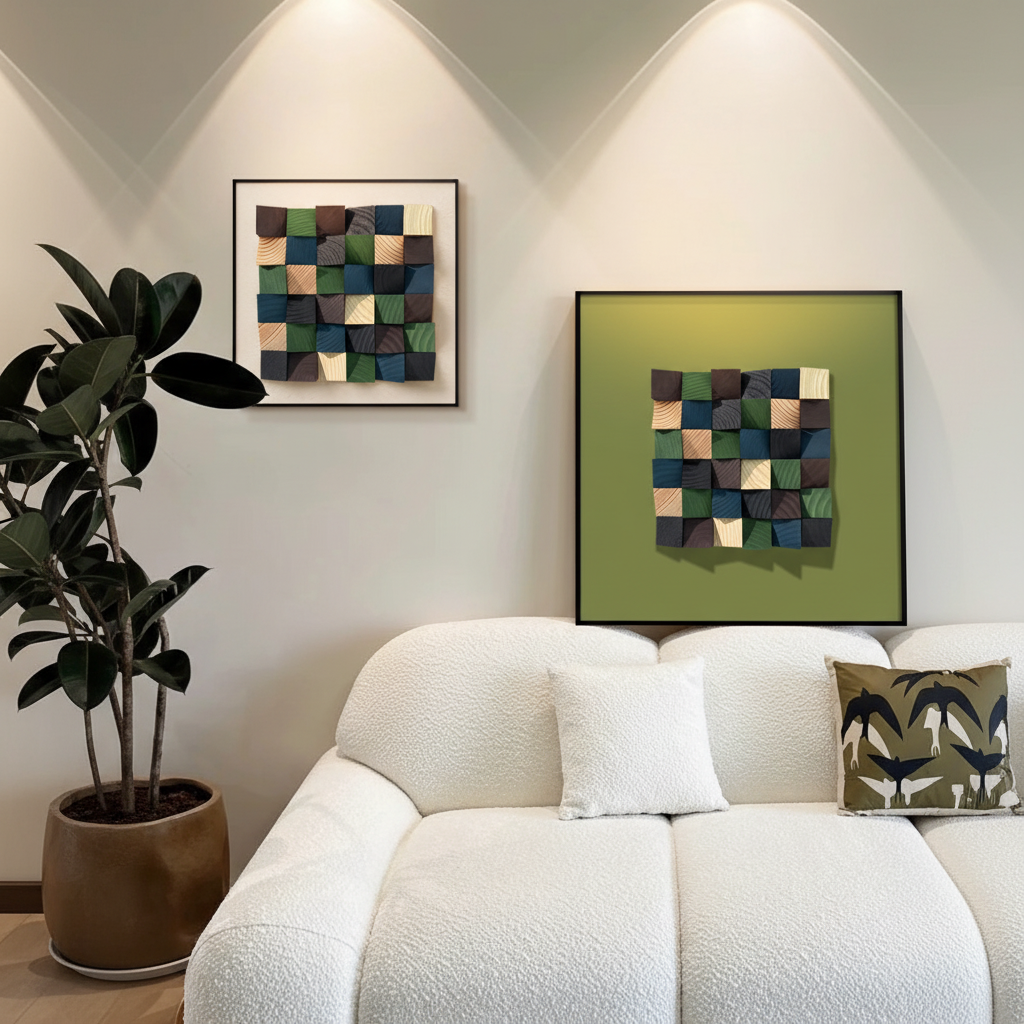 Cato 3D Wooden Wall Art