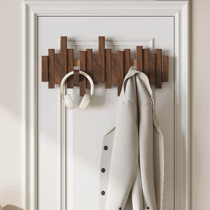 Emma Walnut Piano‑Key Wall Hook