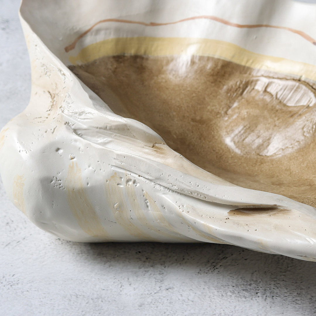 Cove Faux Shell Resin Tray