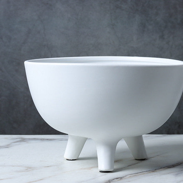 Dune Ceramic Tripod Fruit Bowl