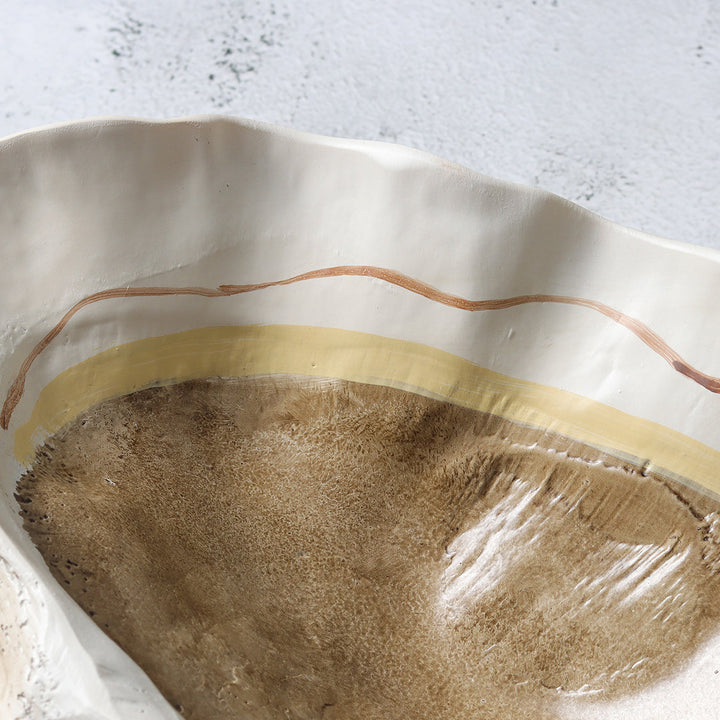 Cove Faux Shell Resin Tray