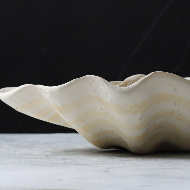 Cove Faux Shell Resin Tray