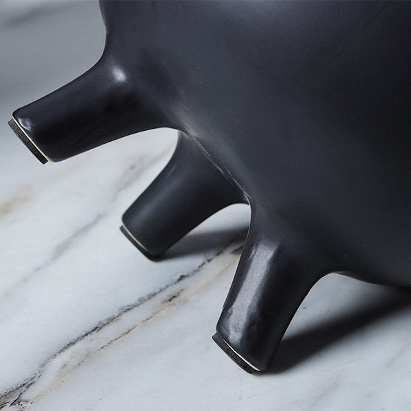 Dune Ceramic Tripod Fruit Bowl