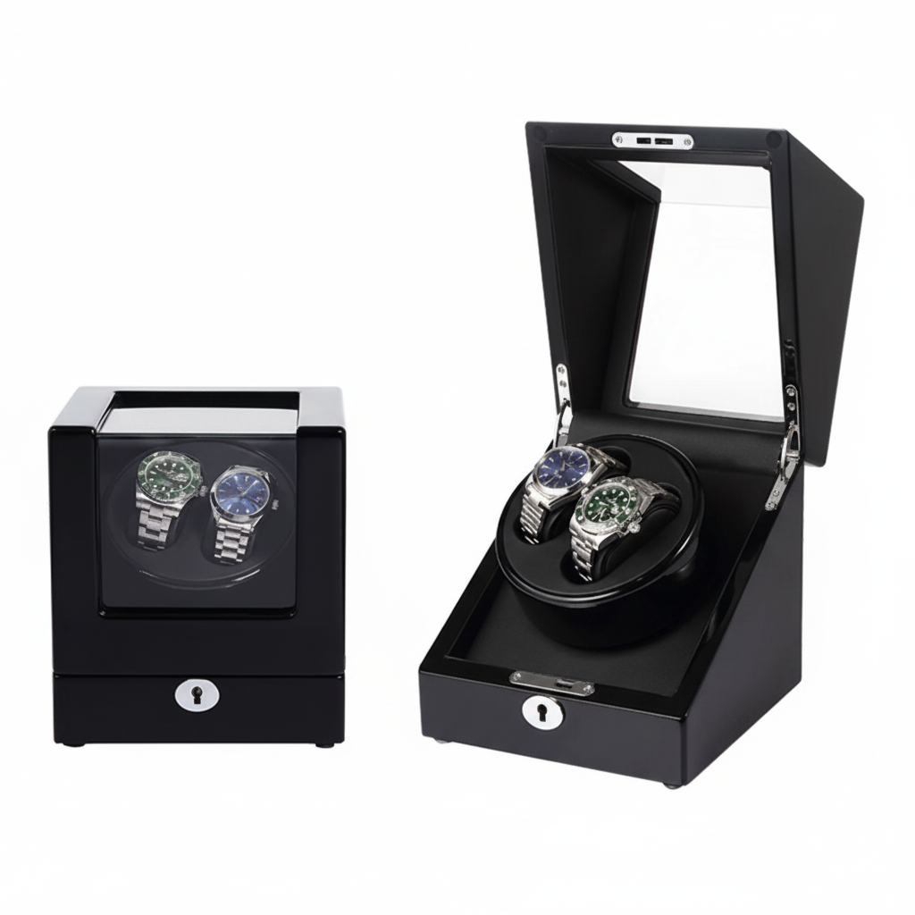 Dune Two‑Position Watch Winder Box