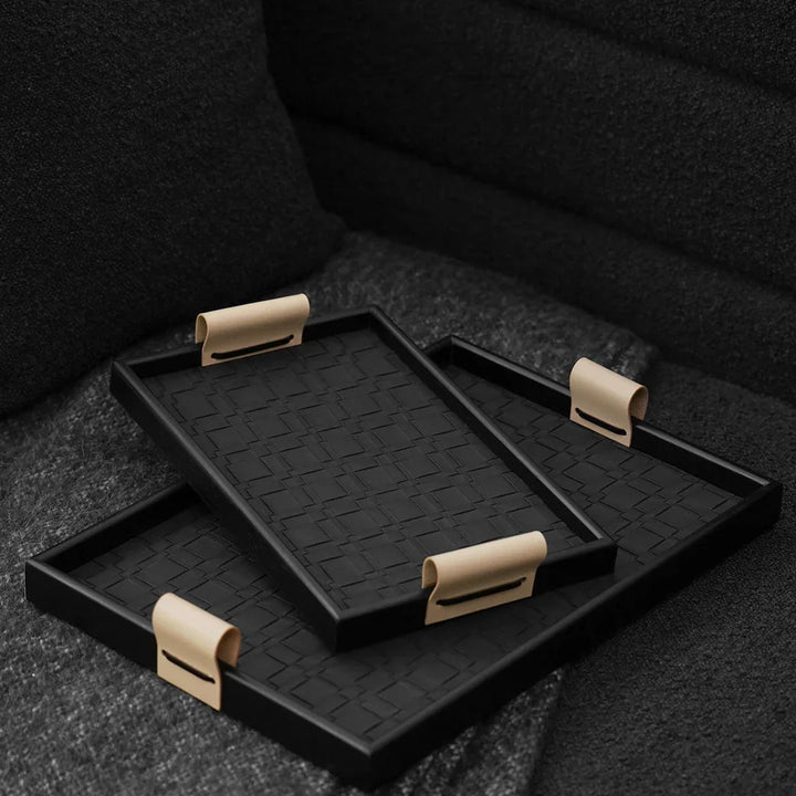 Bellman Luxury Leather Serving Tray - Cozymatic