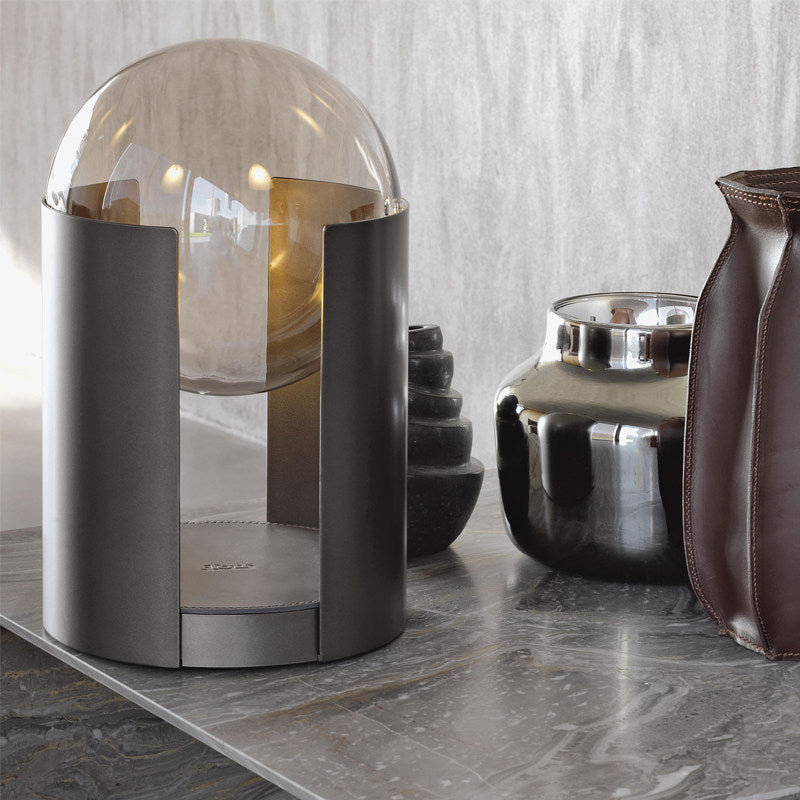Maren Amber Glass Table Lamp