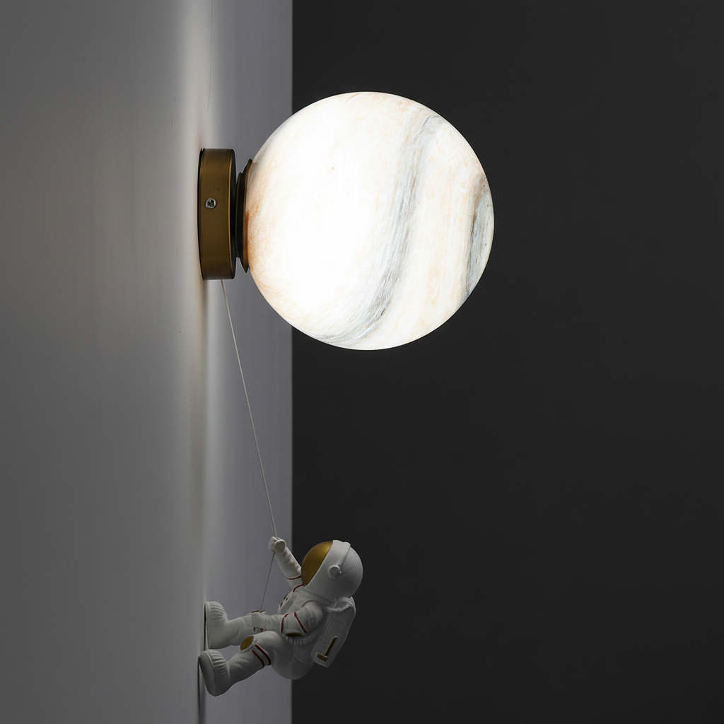 Ori Astronaut &amp; Planet Kids Wall Light