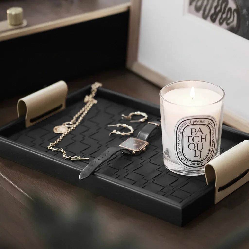 Bellman Luxury Leather Serving Tray - Cozymatic